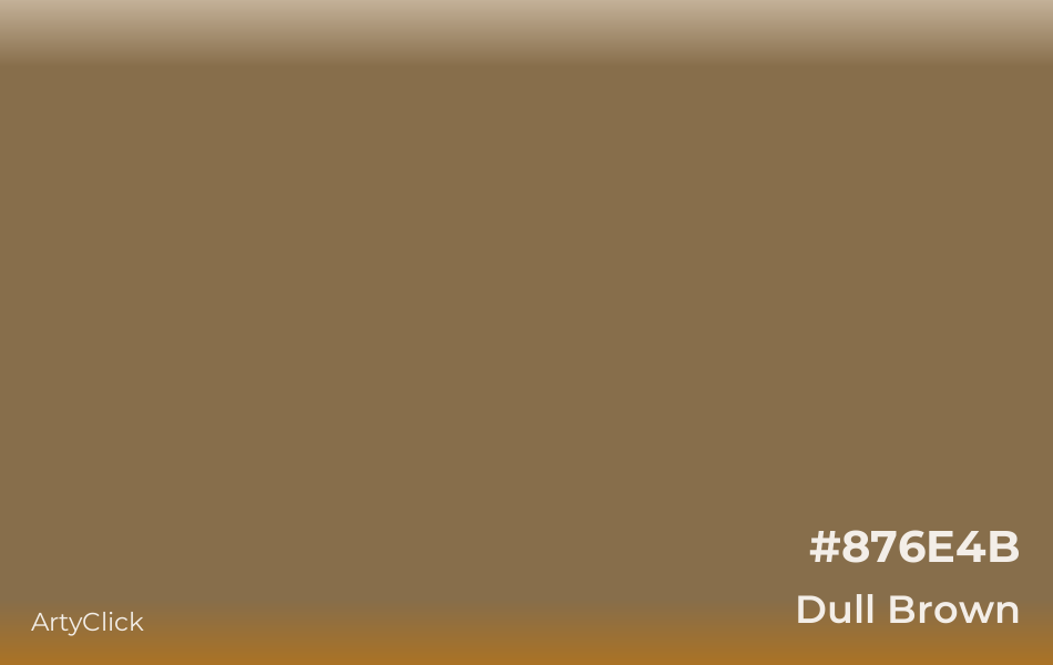 Dull Brown #876E4B