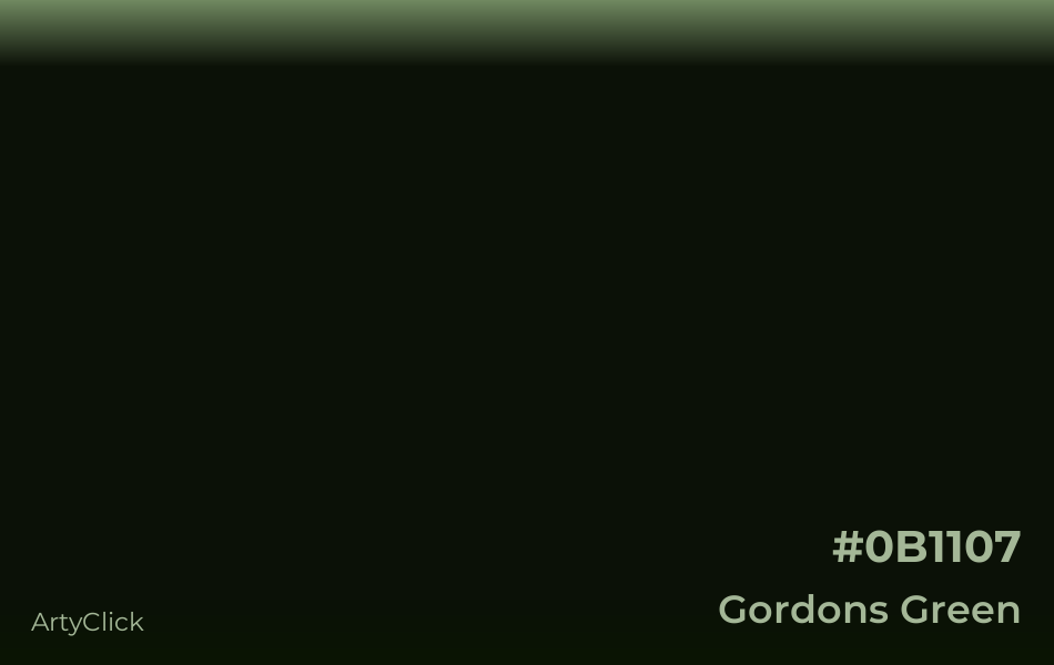 Gordons Green #0B1107
