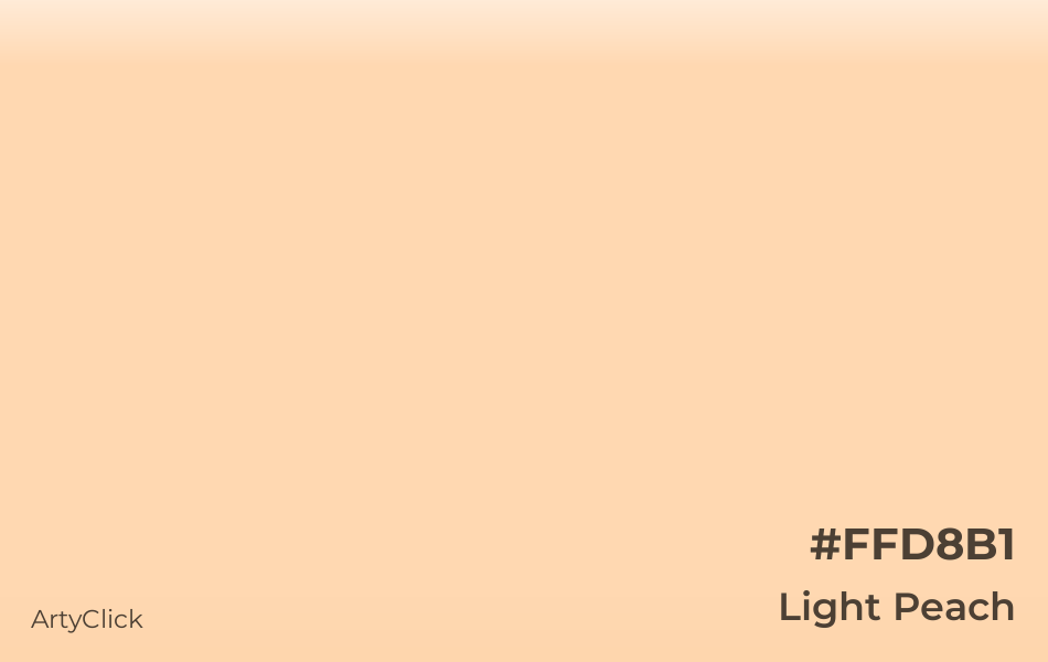 Light Peach #FFD8B1