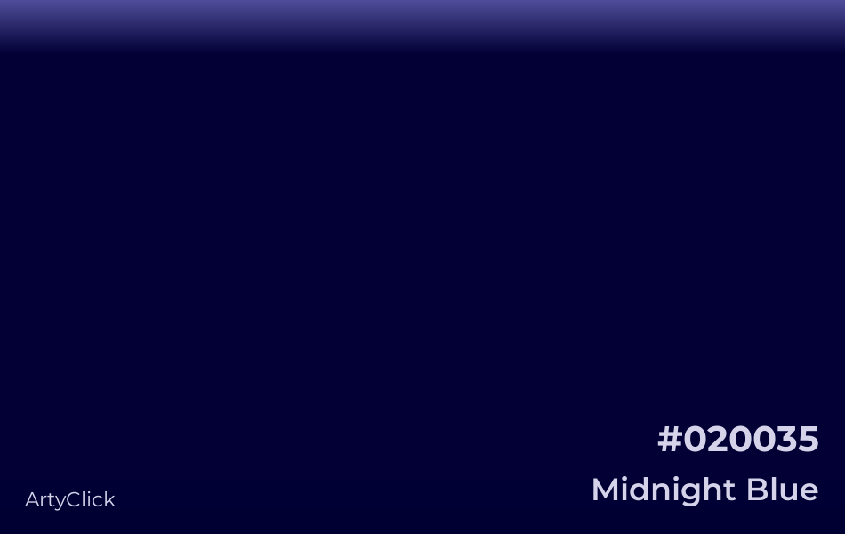 Midnight Blue #020035