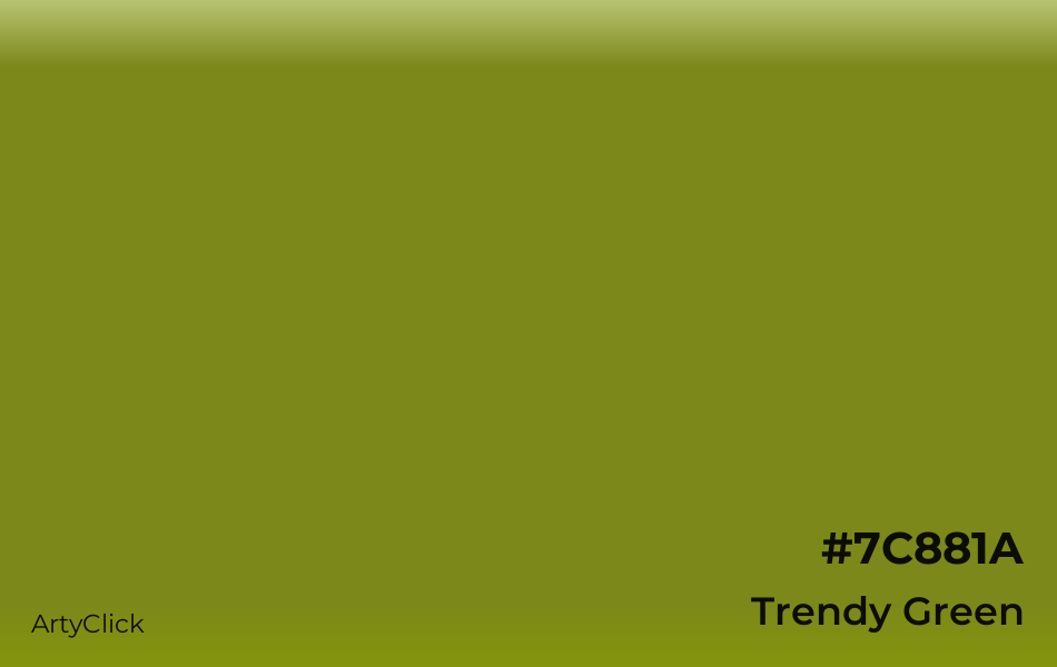 Trendy Green #7C881A