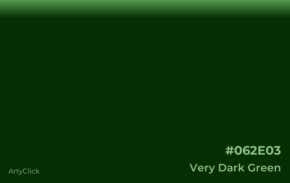 Very Dark Green #062E03