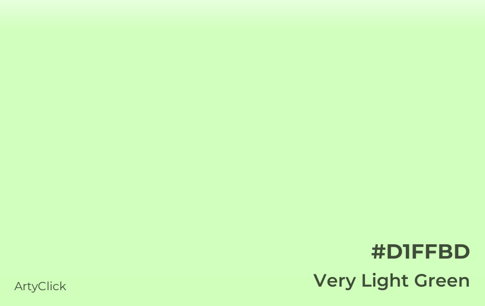 Very Light Green Color ArtyClick